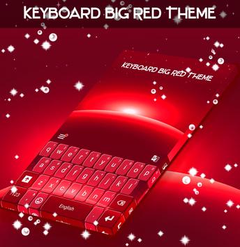 Keyboard Big Red Theme screenshot 1
