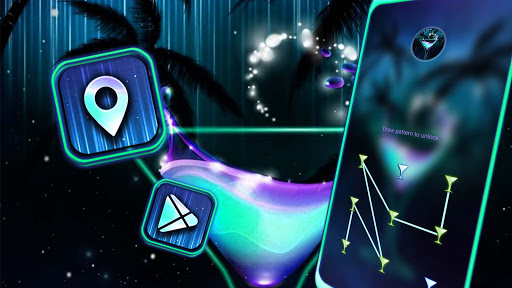 Neon Cocktail Launcher Theme screenshot 4